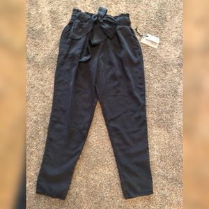 Navy Paper Bag Pant